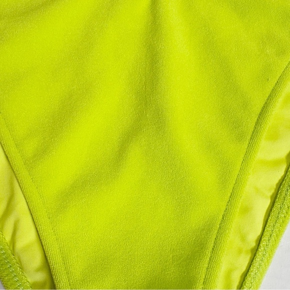 Frankies Bikinis Siren Enzo Terry Bottom Size Large New NWT Neon Green Blue - Picture 8 of 10